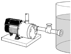 Suggested installation for flooded suction lines